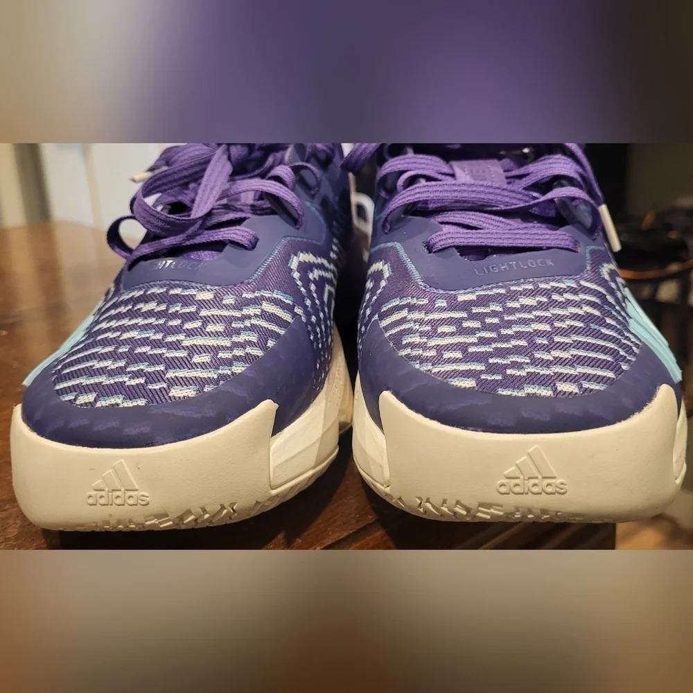 Adidas Mens D.O.N. Issue 4 Donovan Mitchell Purple Sneakers Shoes Size 8